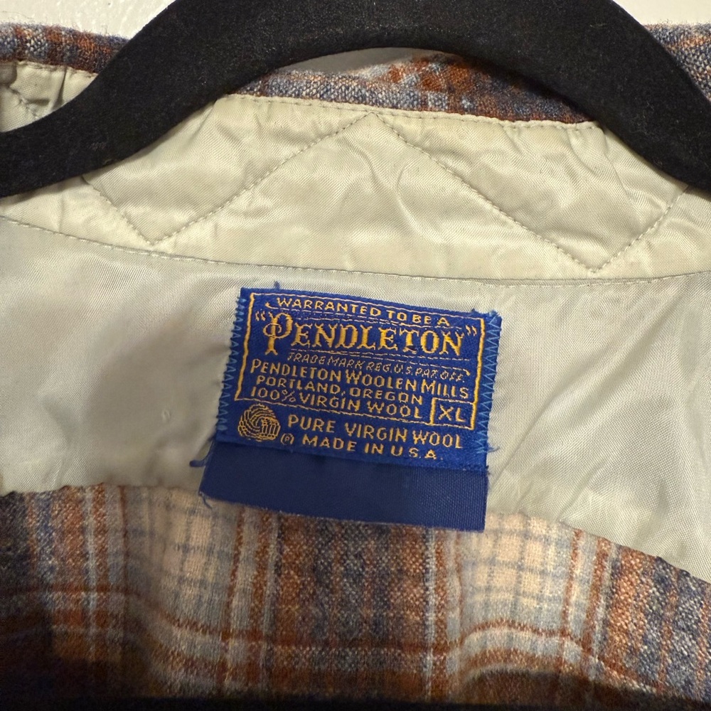 Pendleton Brown Plaid Wool Shirt - image 2